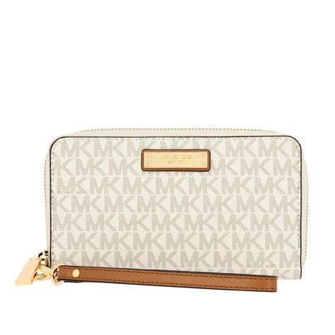 michael kors peach wallet|michael kors optic white wallet.